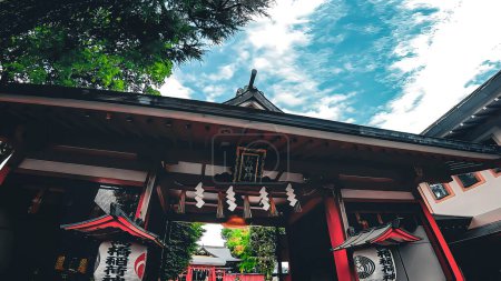 Photo for Mabashi Inari Shrine, a shrine located in Minami Asagaya, Suginami Ward, Tokyo, JapanThis shrine is said to have been founded at the end of the Kamakura period (700 years ago).https://youtu.be/i0AmbY-rG2o - Royalty Free Image