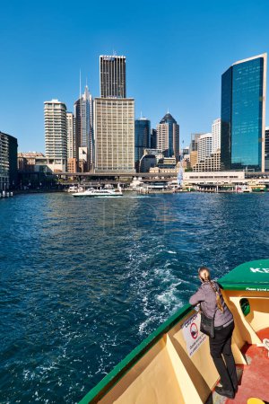 Photo for Sydney. New South Wales. Australia. View of the Central Business District (CBD) from the ferry to Manly - Date: 23 - 08 - 2023 - Royalty Free Image