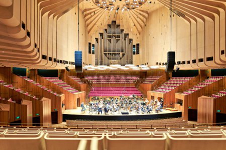 Foto de Sydney. Nueva Gales del Sur. En Australia. La Ópera. La sala de conciertos principal - Fecha: 24 - 08 - 2023 - Imagen libre de derechos