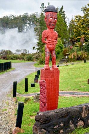 Photo for Rotorua. New Zealand. Whakarewarewa the living Maori Village - Date: 21 - 08 - 2023 - Royalty Free Image