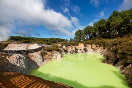 Photo for Rotorua. New Zealand. Waiotapu Thermal Wonderland. Devil's Bath - Date: 22 - 08 - 2023 - Royalty Free Image