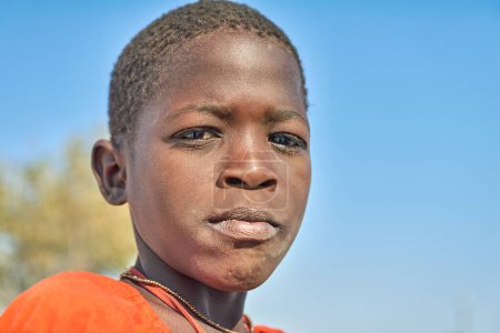 Téléchargez les photos : Namibie. Enfants dans la région de Palmwag Kunene Damaraland - Date : 10 - 08 - 2023 - en image libre de droit