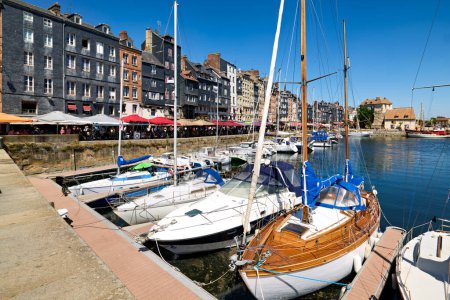 Photo for Honfleur Normandy France. The harbour - Date: 09 - 08 - 2023 - Royalty Free Image