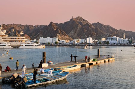 Photo for Oman. Muscat. Cityscape at sunset - Date: 30 - 12 - 2022 - Royalty Free Image