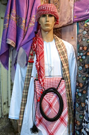 Photo for Oman. Muscat. Mutrah Souq. Traditional clothes - Date: 07 - 01 - 2023 - Royalty Free Image