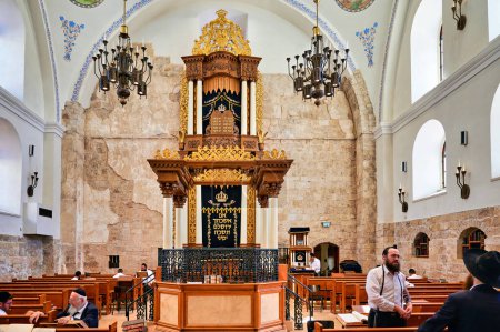 Photo for Jerusalem Israel. The Hurva Synagogue, also known as Hurvat Rabbi Yehudah he-Hasid - Date: 25 - 09 - 2023 - Royalty Free Image
