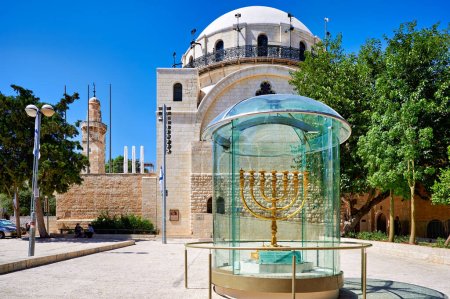 Foto de Jerusalén Israel. La Sinagoga Hurva, también conocida como el Rabino Hurvat Yehudah he-Hasid - Fecha: 25 - 09 - 2023 - Imagen libre de derechos