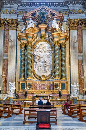 Photo for Rome Lazio Italy. The Church of St. Ignatius of Loyola at Campus Martius. - Date: 02 - 11 - 2023 - Royalty Free Image