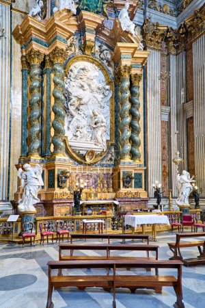 Photo for Rome Lazio Italy. The Church of St. Ignatius of Loyola at Campus Martius. - Date: 02 - 11 - 2023 - Royalty Free Image