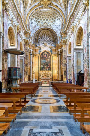 Photo for Rome Lazio Italy. The Church of St. Louis of the French is a Roman Catholic church - Date: 02 - 11 - 2023 - Royalty Free Image