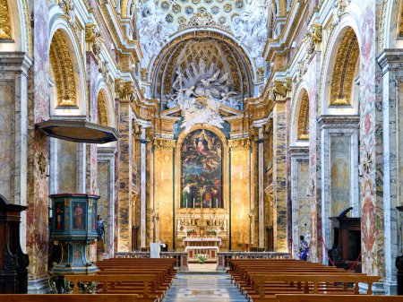 Photo for Rome Lazio Italy. The Church of St. Louis of the French is a Roman Catholic church - Date: 02 - 11 - 2023 - Royalty Free Image