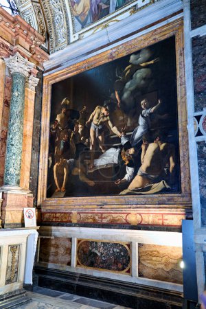 Photo for Rome Lazio Italy. The Church of St. Louis of the French. The Martyrdom of St. Matthew by Caravaggio - Date: 02 - 11 - 2023 - Royalty Free Image