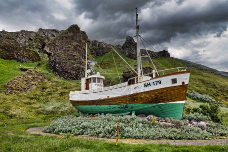 Photo for A stranded ship in Snaefellsnes peninsula. Iceland - Date: 16 - 07 - 2023 - Royalty Free Image