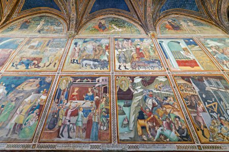 Photo for San Gimignano. Tuscany. Italy. The interior of the Collegiata di Santa Maria Assunta. Duomo Cathedral - Date: 10 - 04 - 2023 - Royalty Free Image