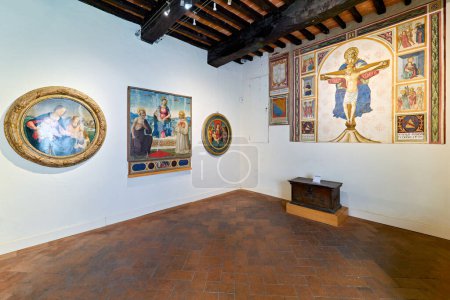 Photo for San Gimignano. Tuscany. Italy. The Picture Gallery inside Palazzo Comunale - Date: 10 - 04 - 2023 - Royalty Free Image