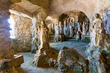 Photo for Pizzo Calabro. Calabria Italy. The cave church of Piedigrotta. - Date: 28 - 08 - 2023 - Royalty Free Image