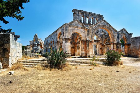 Téléchargez les photos : La Syrie. Église de Saint Siméon Stylites - Date : 01 - 07 - 2023 - en image libre de droit