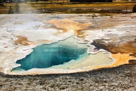 Photo for Depression Geyser. Yellowstone National Park. Wyoming. USA. August 2020 - Date: 09 - 08 - 2023 - Royalty Free Image