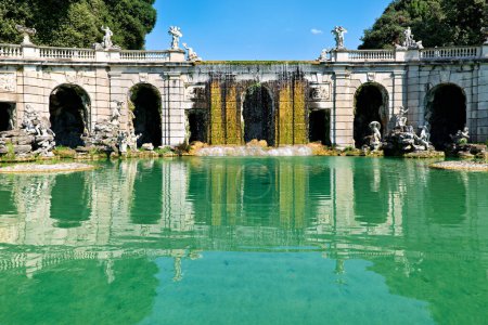 Photo for Caserta Campania Italy. The Royal Palace. The fountain of Aeolus - Date: 07 - 09 - 2023 - Royalty Free Image