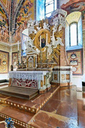 Photo for Orvieto Umbria Italy. The chapel of the Madonna di San Brizio frescoed by Fra Angelico and Benozzo Gozzoli - Date: 22 - 08 - 2023 - Royalty Free Image