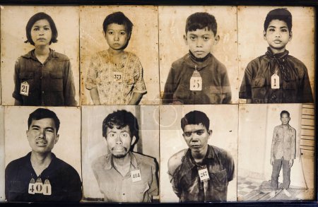 Foto de Fotos de los presos en la prisión de tortura S21 en Phnom Penh Camboya - Publicado: 02 - 01 - 2023 - Imagen libre de derechos