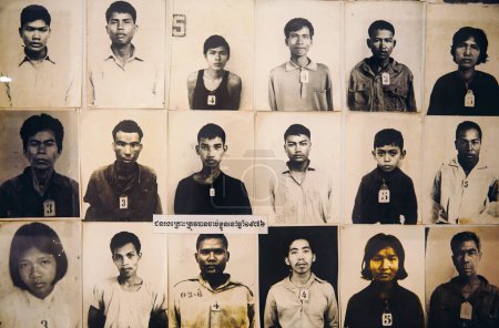Photo for Photos of the prisoners in S21 torture prison in Phnom Penh Cambodia - Date: 02 - 01 - 2023 - Royalty Free Image