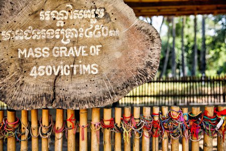 Photo for Choeung Ek Killing Fields in Phnom Penh Cambodia. Mass grave of 450 victims - Date: 02 - 01 - 2023 - Royalty Free Image