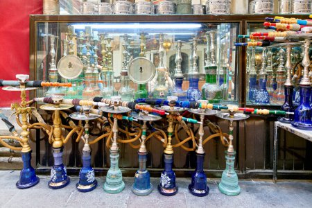 Photo for Istanbul Turkey. Hookah in a cafe - Date: 27 - 04 - 2023 - Royalty Free Image
