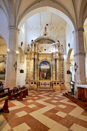 Téléchargez les photos : Vicence, Vénétie, Italie. Santa Corona est une église catholique de style gothique - Date : 23 - 03 - 2023 - en image libre de droit