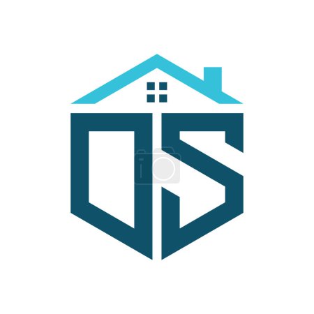 DS House Logo Design Template. Letter DS Logo for Real Estate, Construction or any House Related Business