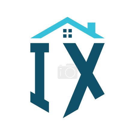 IX House Logo Design Template. Letter IX Logo for Real Estate, Construction or any House Related Business