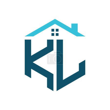 KL House Logo Design Template. Letter KL Logo for Real Estate, Construction or any House Related Business
