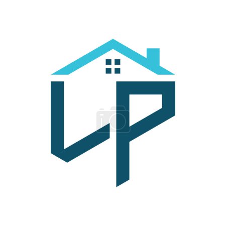 Plantilla de diseño de logotipo de LP House. Letra LP Logo para Bienes Raíces, Construcción o cualquier Casa