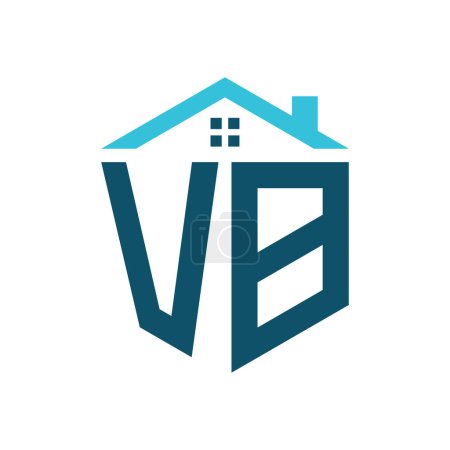 VB House Logo Design Template. Letter VB Logo for Real Estate, Construction or any House Related Business