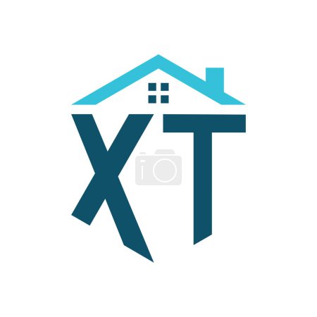 XT House Logo Design Template. Letter XT Logo for Real Estate, Construction or any House Related Business
