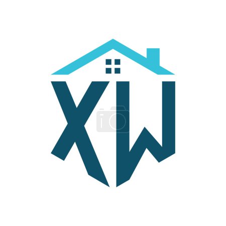 XW House Logo Design Template. Letter XW Logo for Real Estate, Construction or any House Related Business