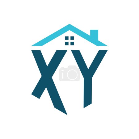 XY House Logo Design Template. Letter XY Logo for Real Estate, Construction or any House Related Business