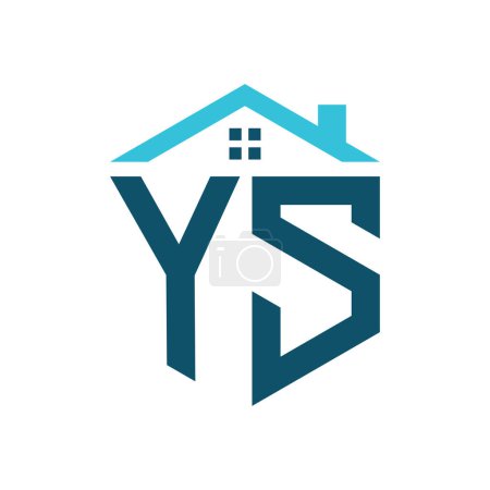 Modèle de conception de logo YS House. Lettre YS Logo pour l'immobilier, la construction ou toute autre activité liée à la maison
