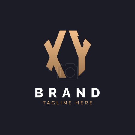 XY Logo Design. Modern, Minimal, Elegant and Luxury XY Logo. Alphabet Letter XY Logo Design for Brand Corporate Business Identity.