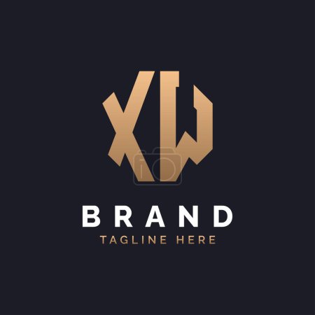 XW Logo Design. Modern, Minimal, Elegant and Luxury XW Logo. Alphabet Letter XW Logo Design for Brand Corporate Business Identity.