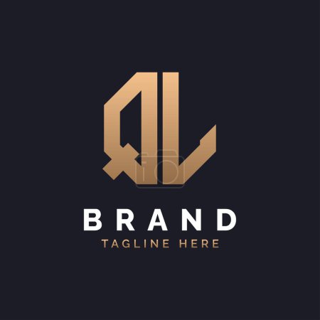 QL Logo Design. Modern, Minimal, Elegant and Luxury QL Logo. Alphabet Letter QL Logo Design for Brand Corporate Business Identity.