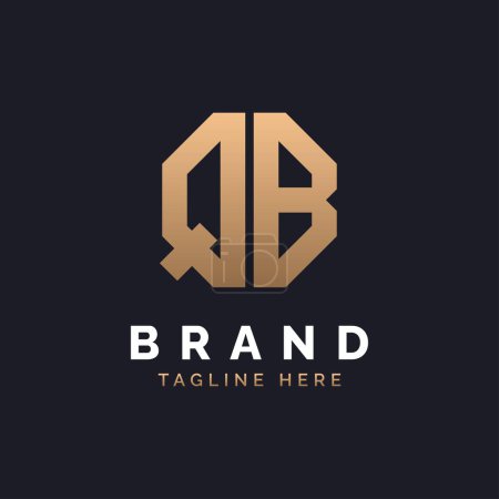 Diseño del logotipo de QB. Logo QB moderno, minimalista, elegante y de lujo. Letra del alfabeto Diseño del logotipo de QB para la identidad corporativa de marca.