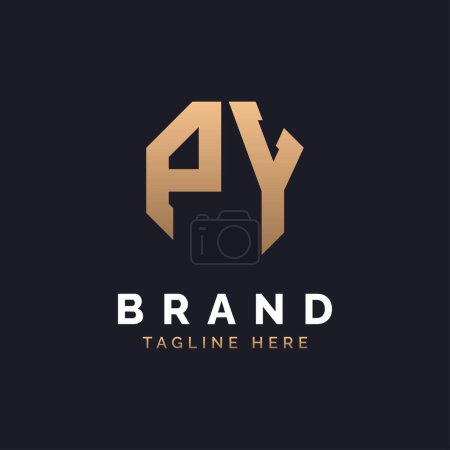 PY Logo Design. Modern, Minimal, Elegant and Luxury PY Logo. Alphabet Letter PY Logo Design for Brand Corporate Business Identity.