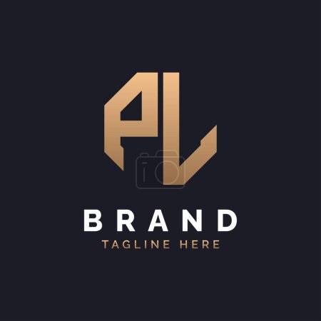 PL Logo Design. Modern, Minimal, Elegant and Luxury PL Logo. Alphabet Letter PL Logo Design for Brand Corporate Business Identity.
