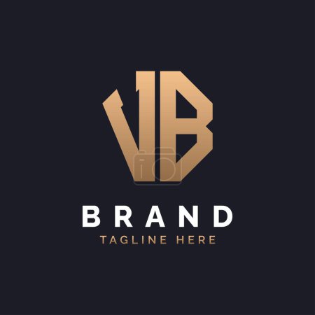 VB Logo Design. Modern, Minimal, Elegant and Luxury VB Logo. Alphabet Letter VB Logo Design for Brand Corporate Business Identity.