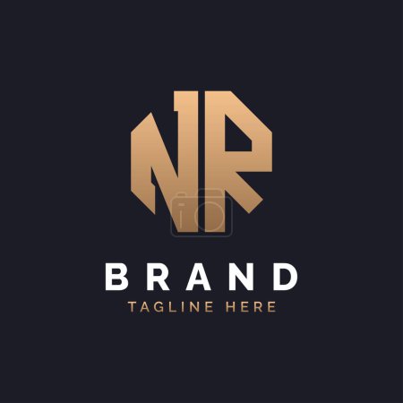 NR Logo Design. Logo NR moderne, minimaliste, élégant et luxueux. Alphabet Letter NR Logo Design pour la marque Identité d'entreprise.