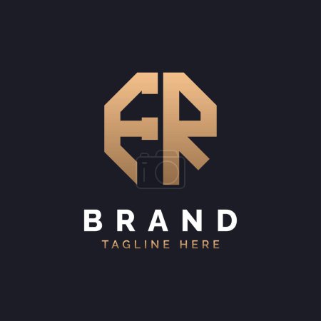 FR Logo Design. Modern, Minimal, Elegant and Luxury FR Logo. Alphabet Letter FR Logo Design for Brand Corporate Business Identity.