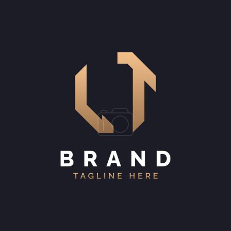 Diseño de Logo LT. Logo LT moderno, minimalista, elegante y de lujo. Letra del alfabeto LT Logo Design for Brand Corporate Business Identity.