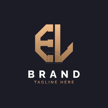 EL Logo Design. Modern, Minimal, Elegant and Luxury EL Logo. Alphabet Letter EL Logo Design for Brand Corporate Business Identity.