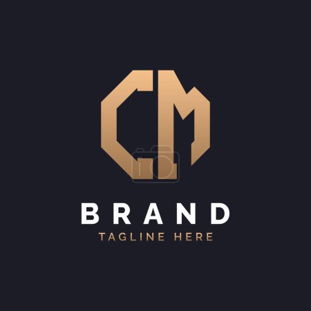 CM Logo Design. Modern, Minimal, Elegant and Luxury CM Logo. Alphabet Letter CM Logo Design for Brand Corporate Business Identity.